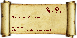 Moisza Vivien névjegykártya